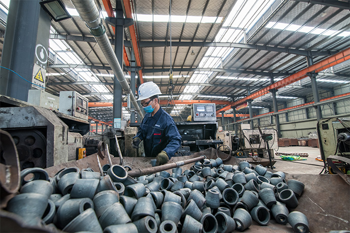 郴州网架配件-锥头加工车间